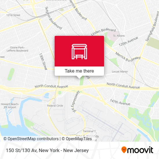 150 St/130 Av map