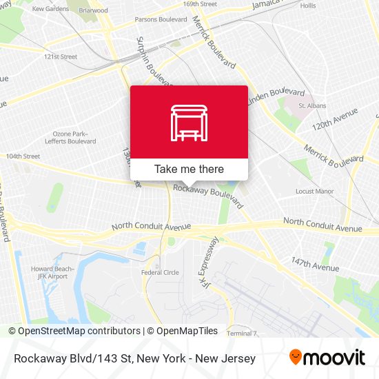 Mapa de Rockaway Blvd/143 St