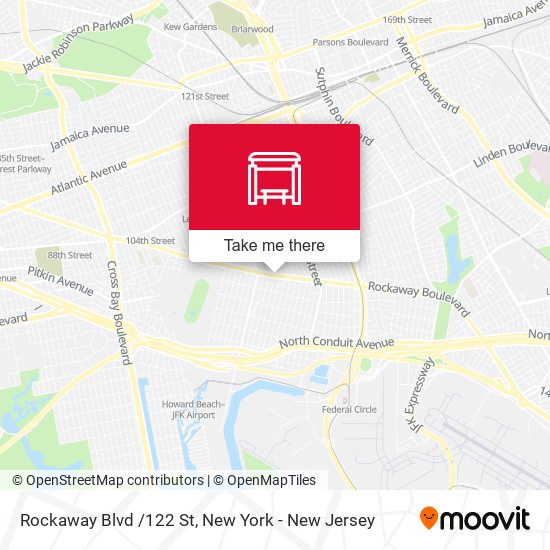 Mapa de Rockaway Blvd /122 St