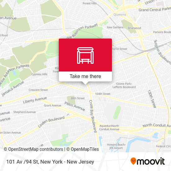 101 Av /94 St map
