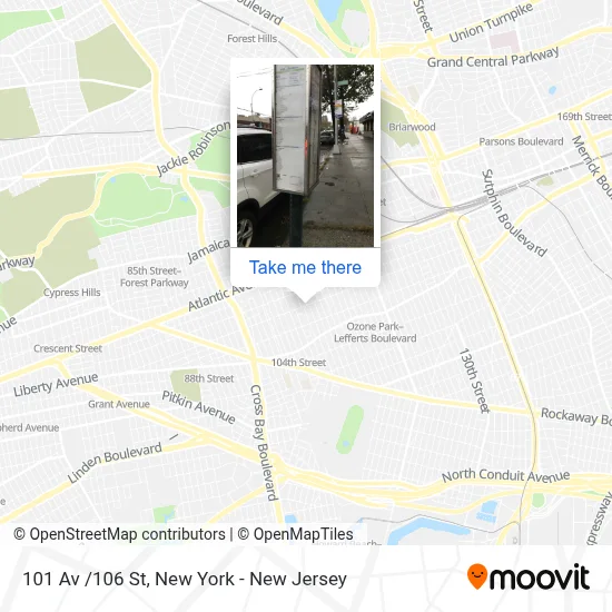 101 Av /106 St map