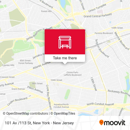 101 Av /113 St map
