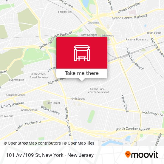 Mapa de 101 Av /109 St