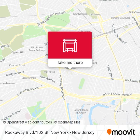 Mapa de Rockaway Blvd/102 St