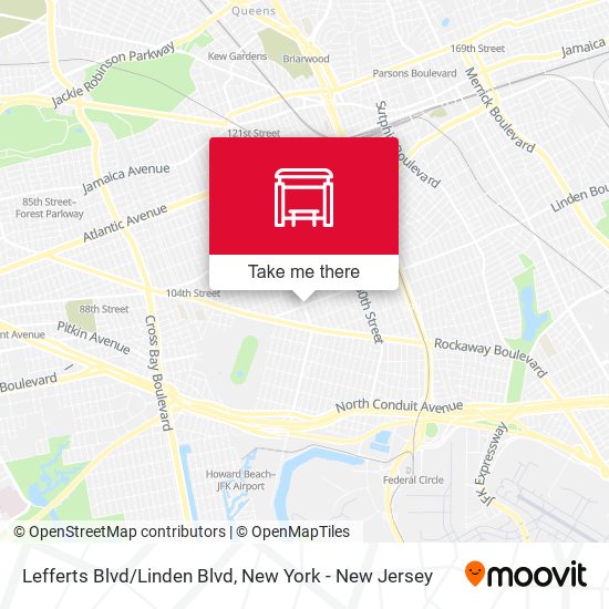 Mapa de Lefferts Blvd/Linden Blvd