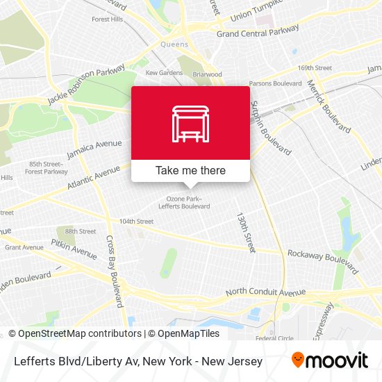 Mapa de Lefferts Blvd/Liberty Av