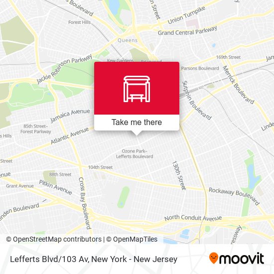 Mapa de Lefferts Blvd/103 Av