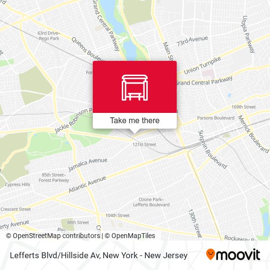 Mapa de Lefferts Blvd/Hillside Av