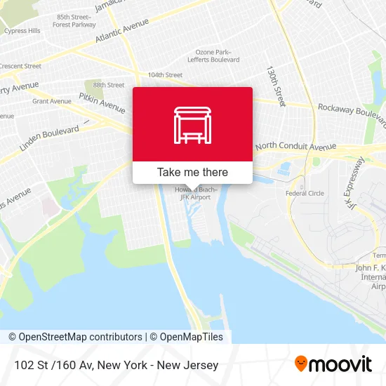 102 St /160 Av map