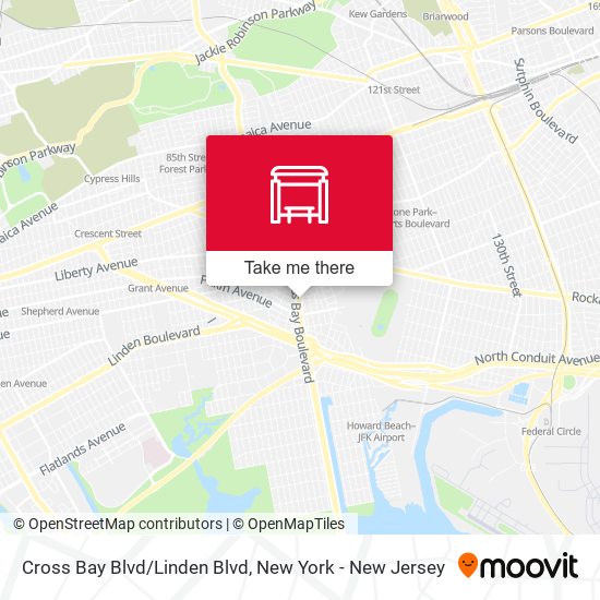 Mapa de Cross Bay Blvd/Linden Blvd