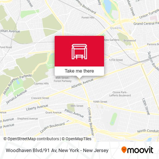 Woodhaven Blvd/91 Av map