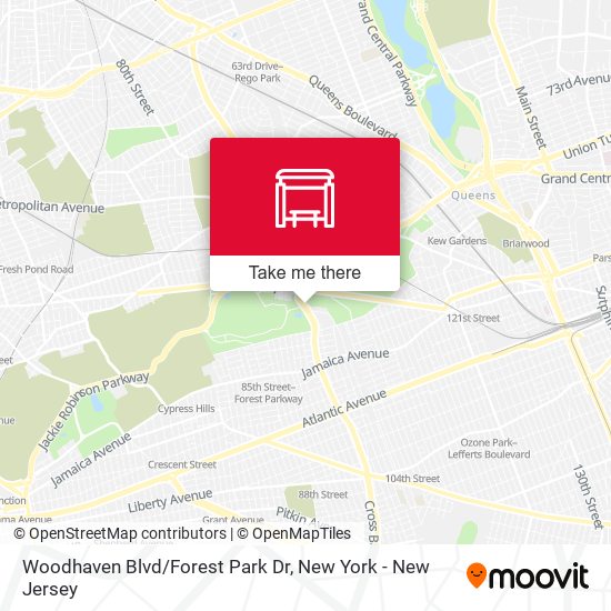 Woodhaven Blvd/Forest Park Dr map