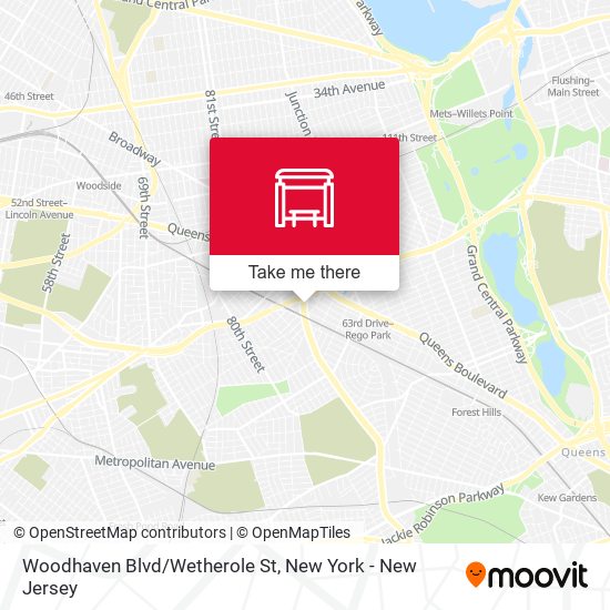 Woodhaven Blvd/Wetherole St map
