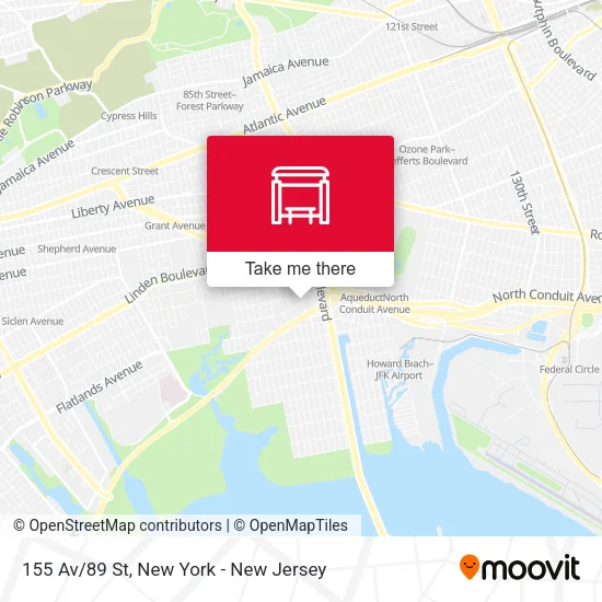 155 Av/89 St map