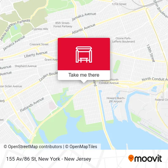 155 Av/86 St map