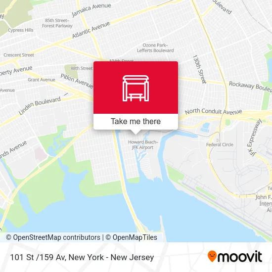 101 St /159 Av map