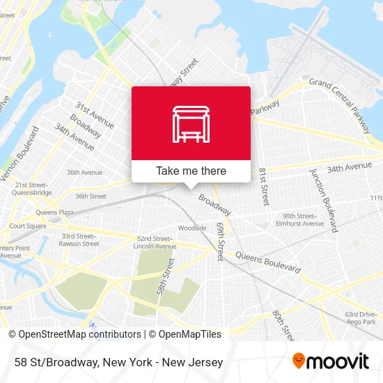 58 St/Broadway map