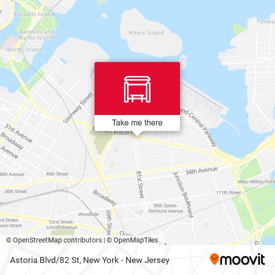 Astoria Blvd/82 St map