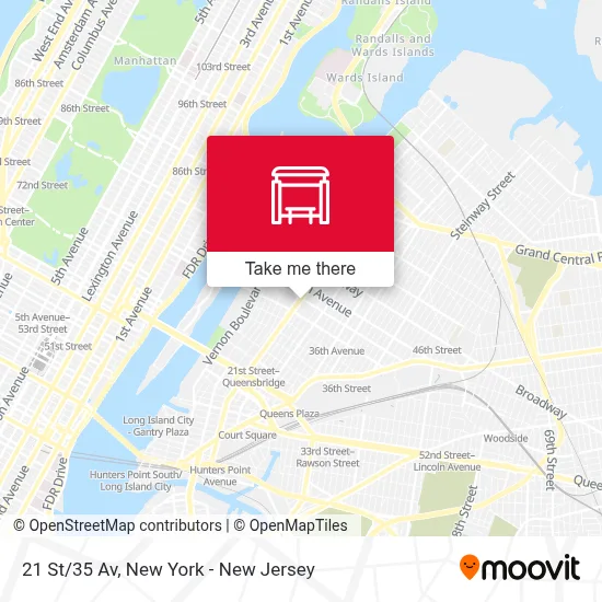 21 St/35 Av map