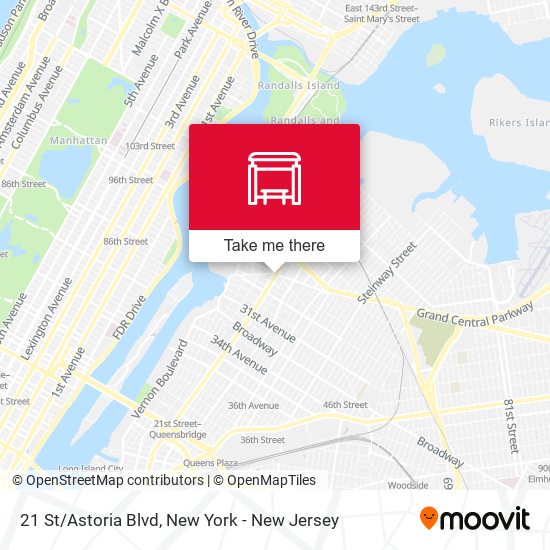 Mapa de 21 St/Astoria Blvd