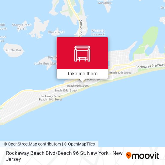 Rockaway Beach Blvd / Beach 96 St map