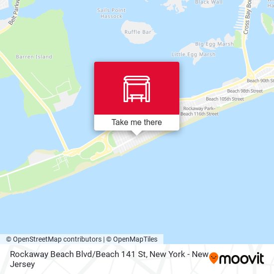 Rockaway Beach Blvd / Beach 141 St map
