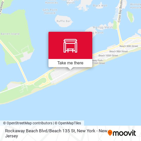 Rockaway Beach Blvd / Beach 135 St map