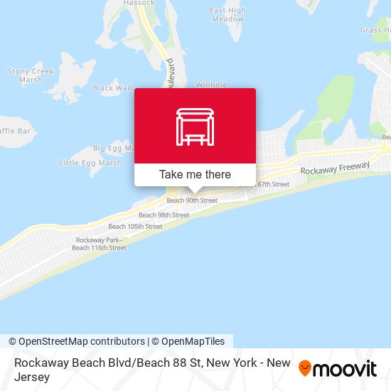 Rockaway Beach Blvd / Beach 88 St map