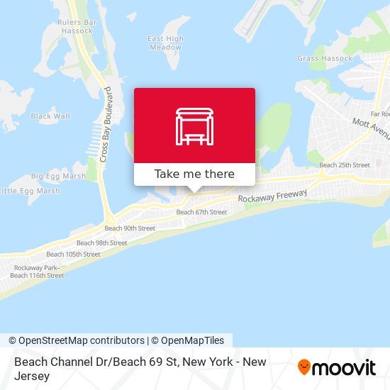 Beach Channel Dr/Beach 69 St map