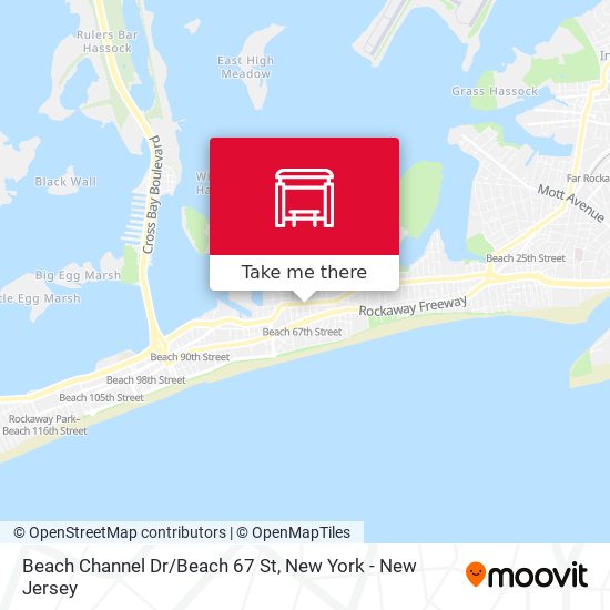 Mapa de Beach Channel Dr/Beach 67 St