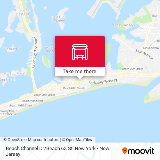 Beach Channel Dr/Beach 63 St map