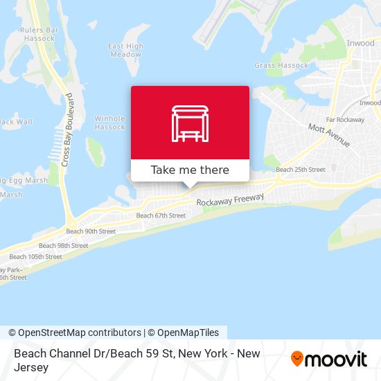 Mapa de Beach Channel Dr/Beach 59 St