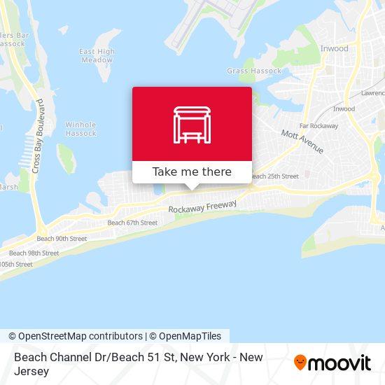 Beach Channel Dr/Beach 51 St map