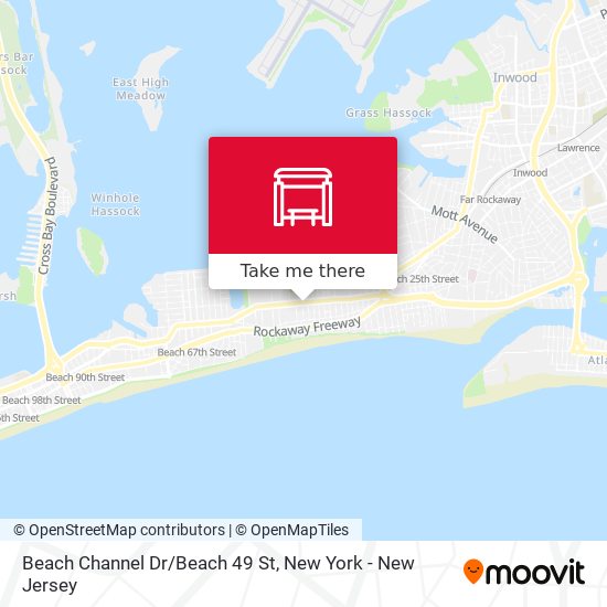 Mapa de Beach Channel Dr/Beach 49 St