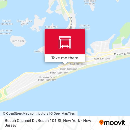 Beach Channel Dr/Beach 101 St map