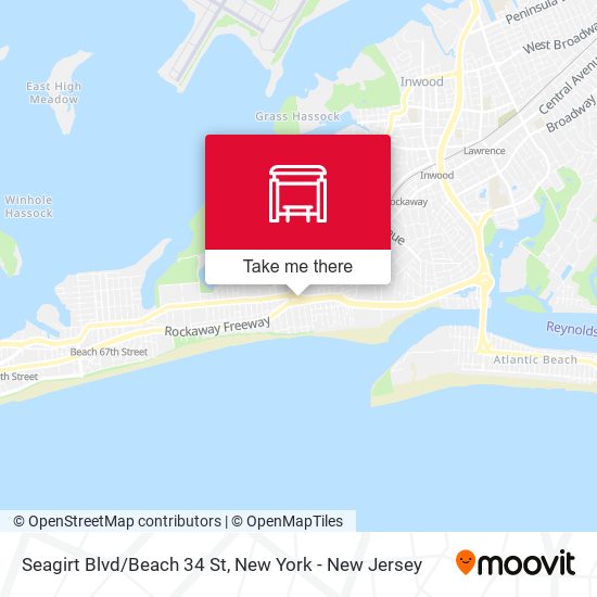 Seagirt Blvd/Beach 34 St map