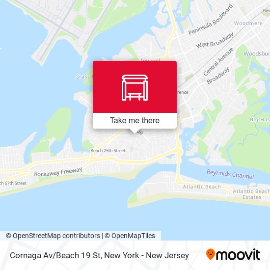 Cornaga Av/Beach 19 St map