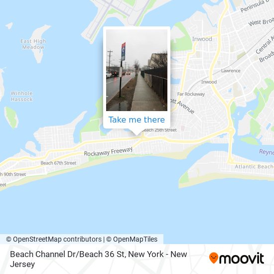 Beach Channel Dr/Beach 36 St map