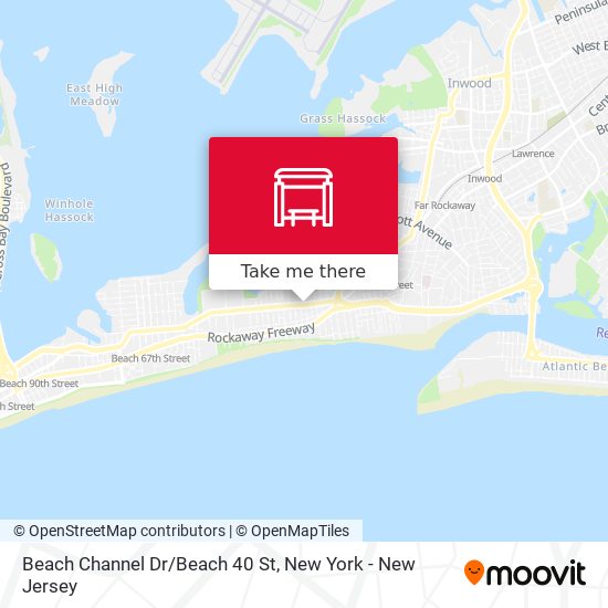 Beach Channel Dr/Beach 40 St map