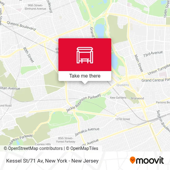 Kessel St/71 Av map