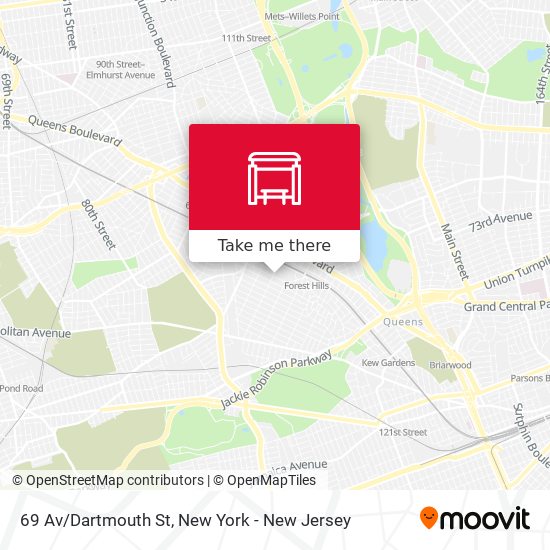 Mapa de 69 Av/Dartmouth St