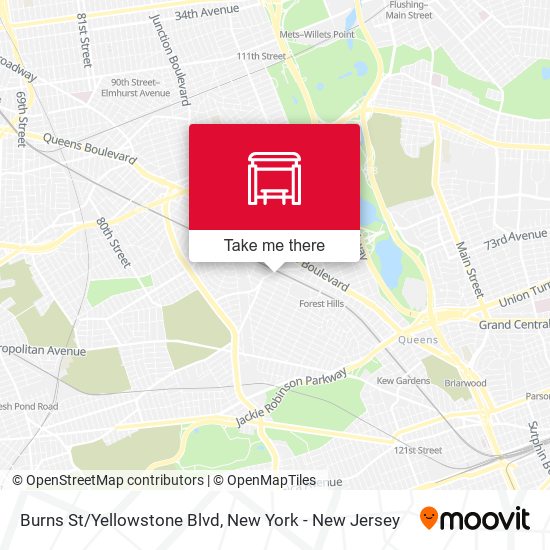 Mapa de Burns St/Yellowstone Blvd