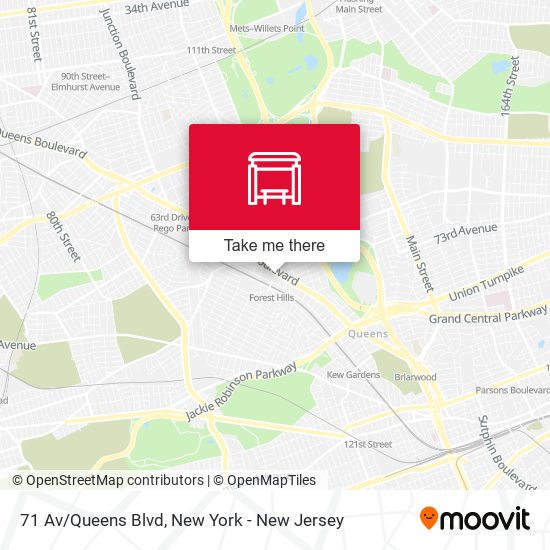 71 Av/Queens Blvd map