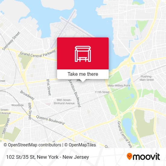 102 St/35 St map