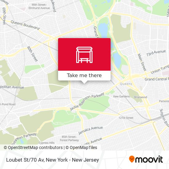 Mapa de Loubet St/70 Av