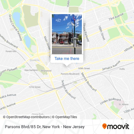 Mapa de Parsons Blvd/85 Dr