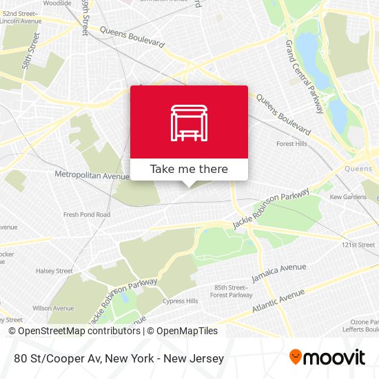 Mapa de 80 St/Cooper Av