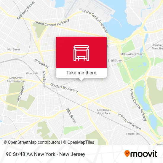 90 St/48 Av map