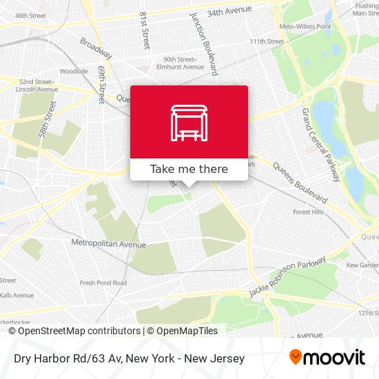 Mapa de Dry Harbor Rd/63 Av