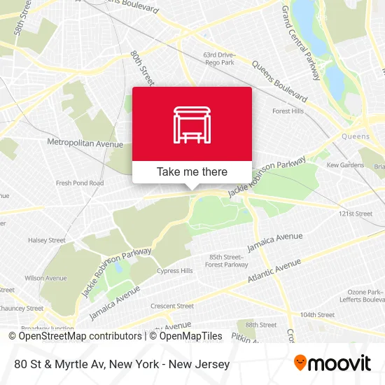 80 St & Myrtle Av map